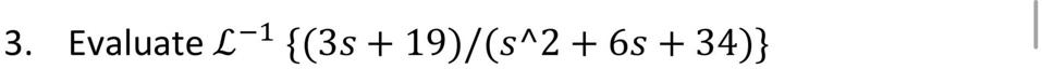 3 evaluate l 1 3s 19s2 6s 34 14243