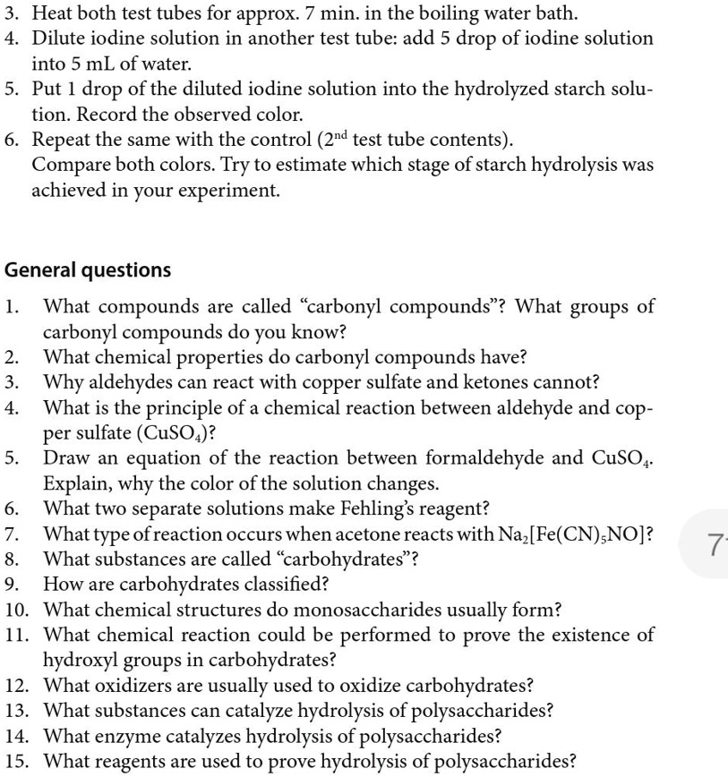 SOLVED Heat both test tubes for approximately 1 minute in the boiling