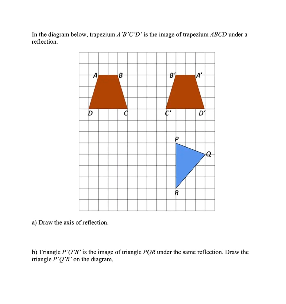 SOLVED: In the diagram below, trapezium A 'B 'C'D' is the image of ...