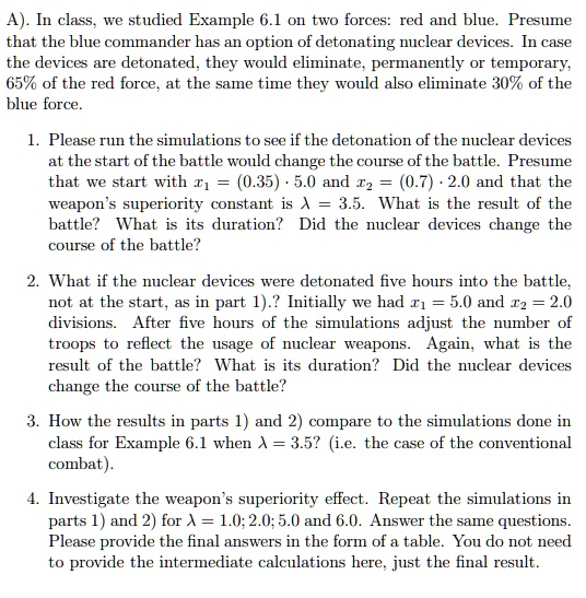 SOLVED: A).In Class. We Studied Example 6.1 On Two Forces: Red And Blue ...