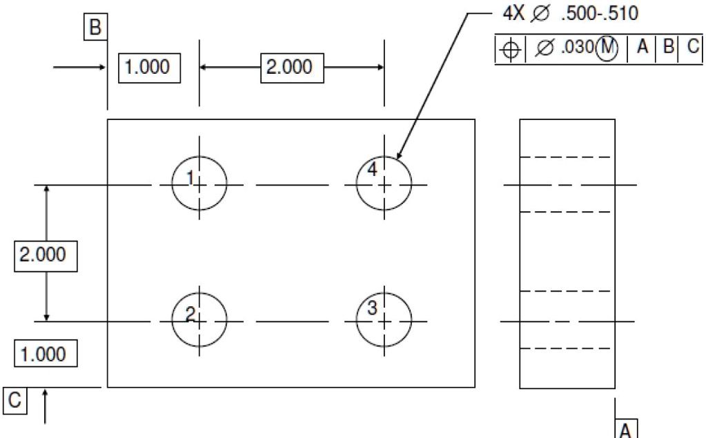 SOLVED: Find the stated positional tolerance, bonus tolerance, and ...