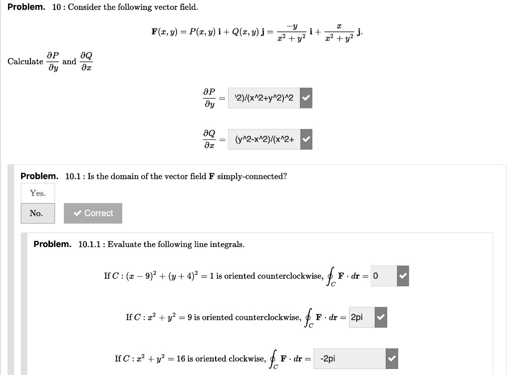 Problem 10 Consider The Following Vector Field Fle Y Itprospt