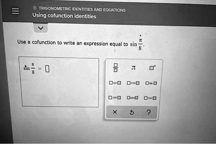 trigonometric identities formulas cofuctions