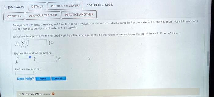 304points details previous answers scalcet864021 my notes ask your teacher practiceanother o nnnbanjn aa pagnappueuognenbe and the fact that the density of wateris1000kgm3 show how to approx 59015