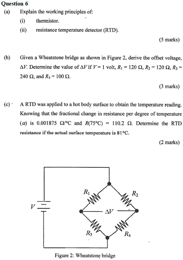 SOLVED Question 6 (a) Explain the working principles of (i