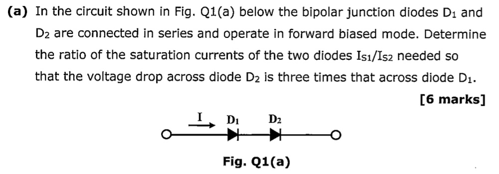 SOLVED: In The Circuit Shown In Fig. Q1(a) Below, The Bipolar Junction ...