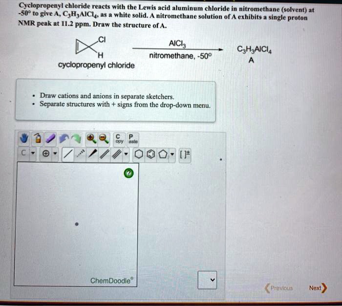 Solved: Cyclopropenyl Chloride Reacts With The Lewis Acid Aluminum 