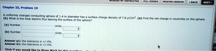 SOLVED: Chapter 23,Problem19 A uniformly charged conducting sphere of 1 ...