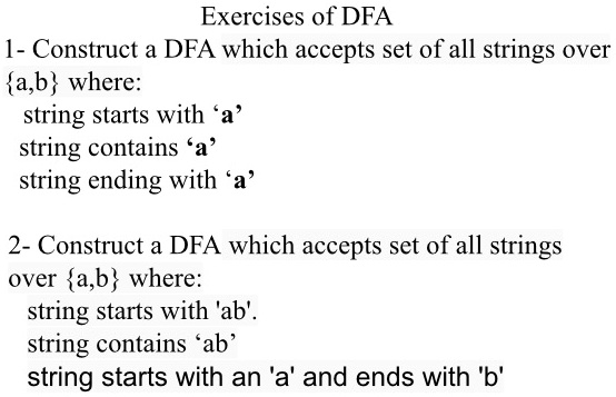 Solved 1 Construct A Dfa Which Accepts The Set Of All Strings Over Ab Where The String 0998