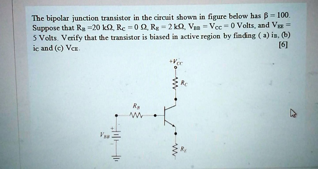 SOLVED The bipolar junction transistor in the circuit shown in the