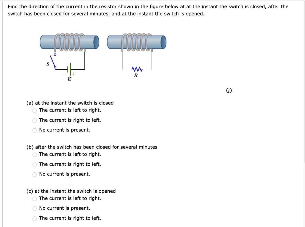 SOLVED Find the direction of the current in the resistor shown in the