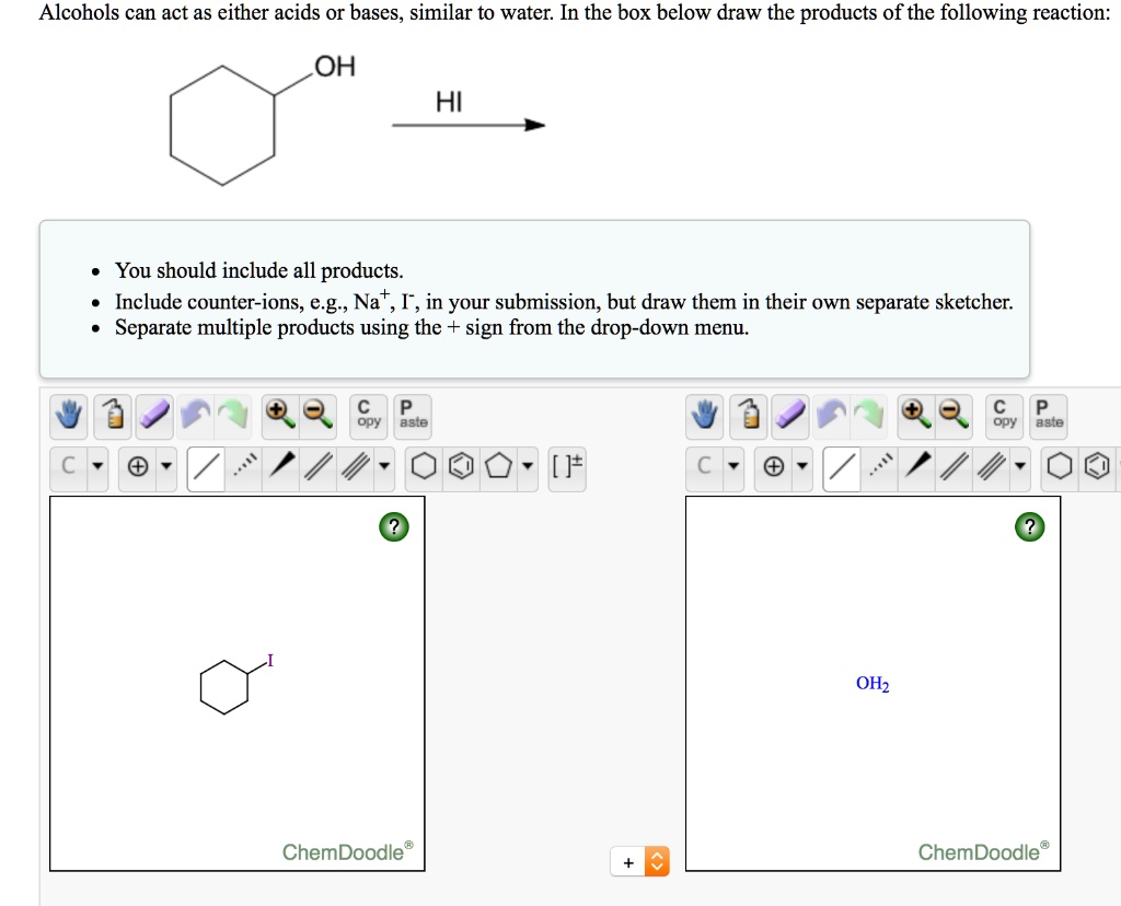 Alcohols can act as either acids or bases, similar to… SolvedLib