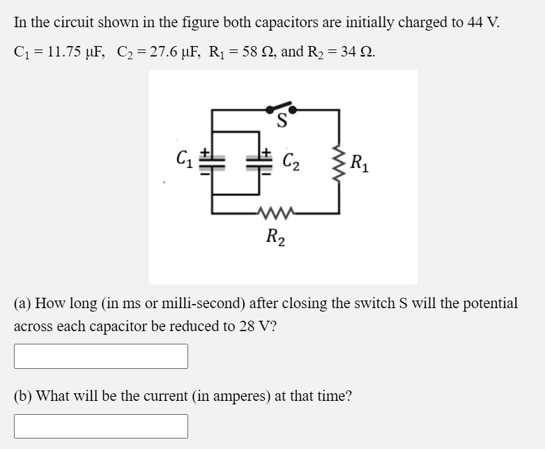In the circuit shown in the figure both capacitors ar… SolvedLib