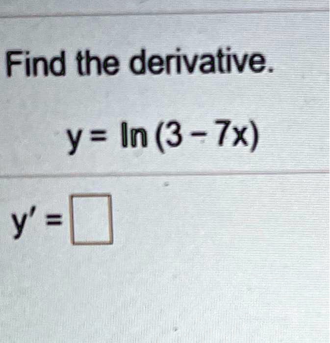 find the derivative y in3 3 tx y 37007