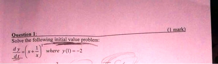 markl qucstion solve the following initial value problem 4y where y 2 60087