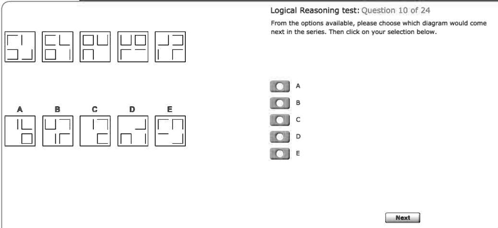 SOLVED: Logical Reasoning Test: Question 10 Of 24. From The Options ...