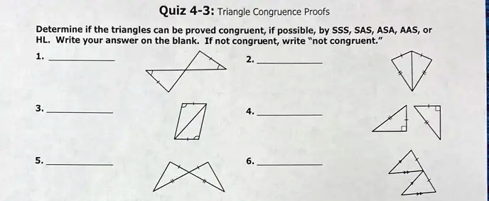 Sss, SAS, ASA, Aas Quiz - ProProfs Quiz