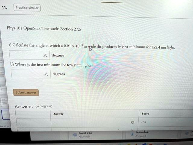 11 practice similar phys 101 openstax texrbooksection 275 a calculate ...