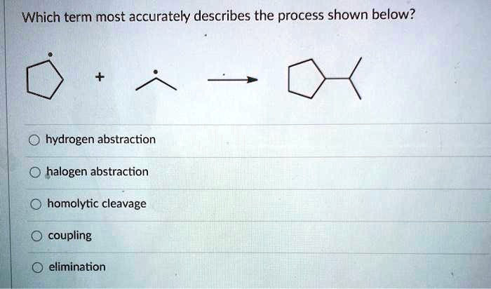 SOLVED: Which term most accurately describes the process shown below