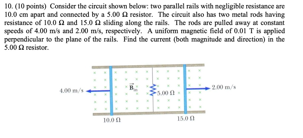 SOLVED: 10. (10 points) Consider the circuit shown below: two parallel ...