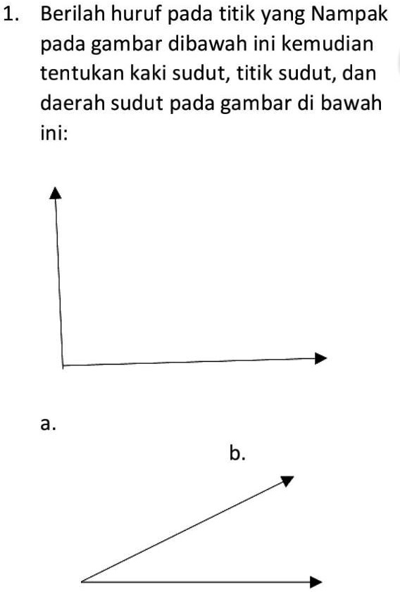 SOLVED: bantu kuy..MTK .... 1 Berilah huruf pada titik yang Nampak pada ...