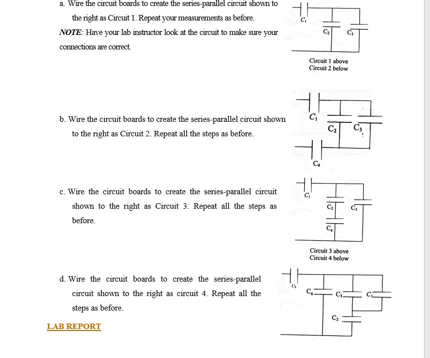 Lab Report For Series And Parallel Circuits Circuit Diagram