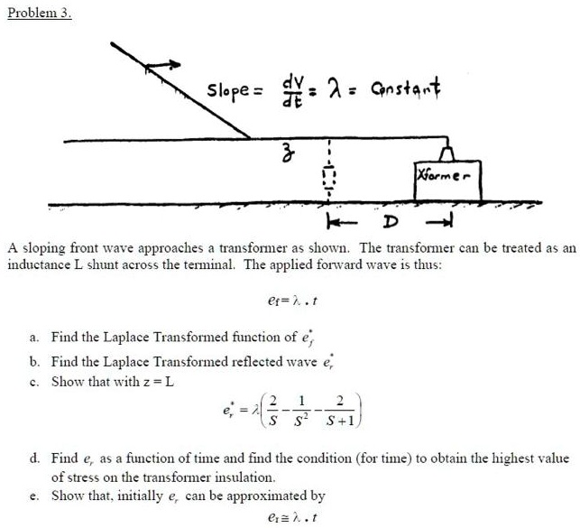 Problem 3. Slope = = 2 * Cns + qnt - D A sloping front wave approaches ...