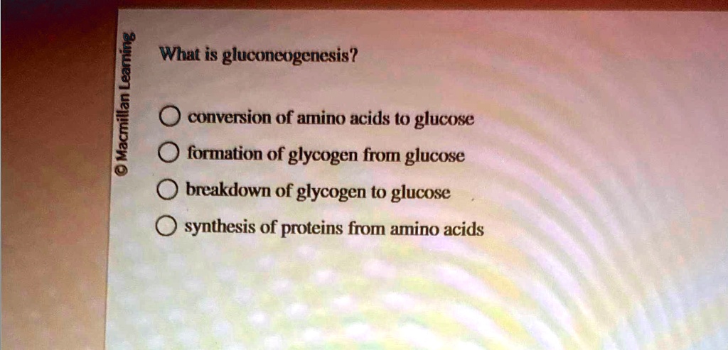 What is gluconeogenesis? conversion of amino acids to glucose formation ...