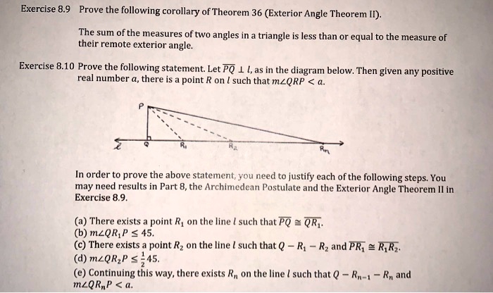 SOLVED:Exercise 8.9 Prove the following corollary of Theorem 36 ...