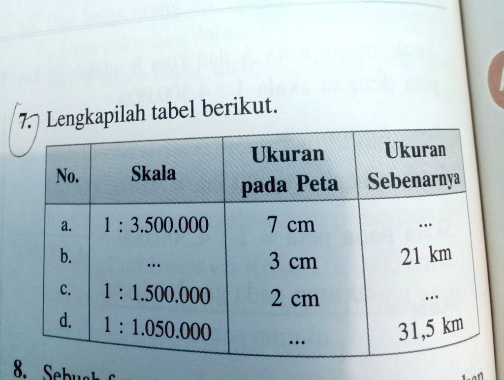 Solved Noa Skala Ukuran Pada Peta Cm Berapa Ukuran