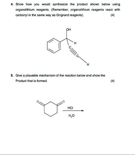 Solved:show How You Would Synthesize The Product Shown Below Using 