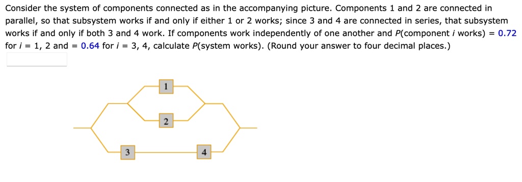 consider the system of components connected as in the accompanying ...