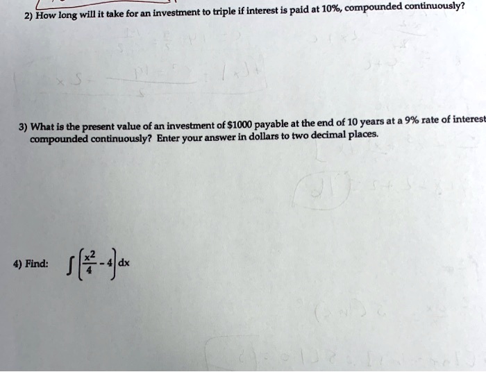 2 how long will it take for an investment to triple if interest is paid ...