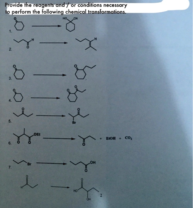 SOLVED: Please provide the reagents and/or conditions necessary to ...