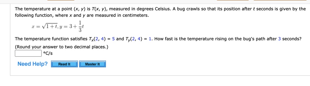 solved-the-temperature-at-a-point-x-y-is-tlx-y-measured-in