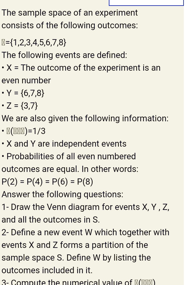 experiment sample space and event