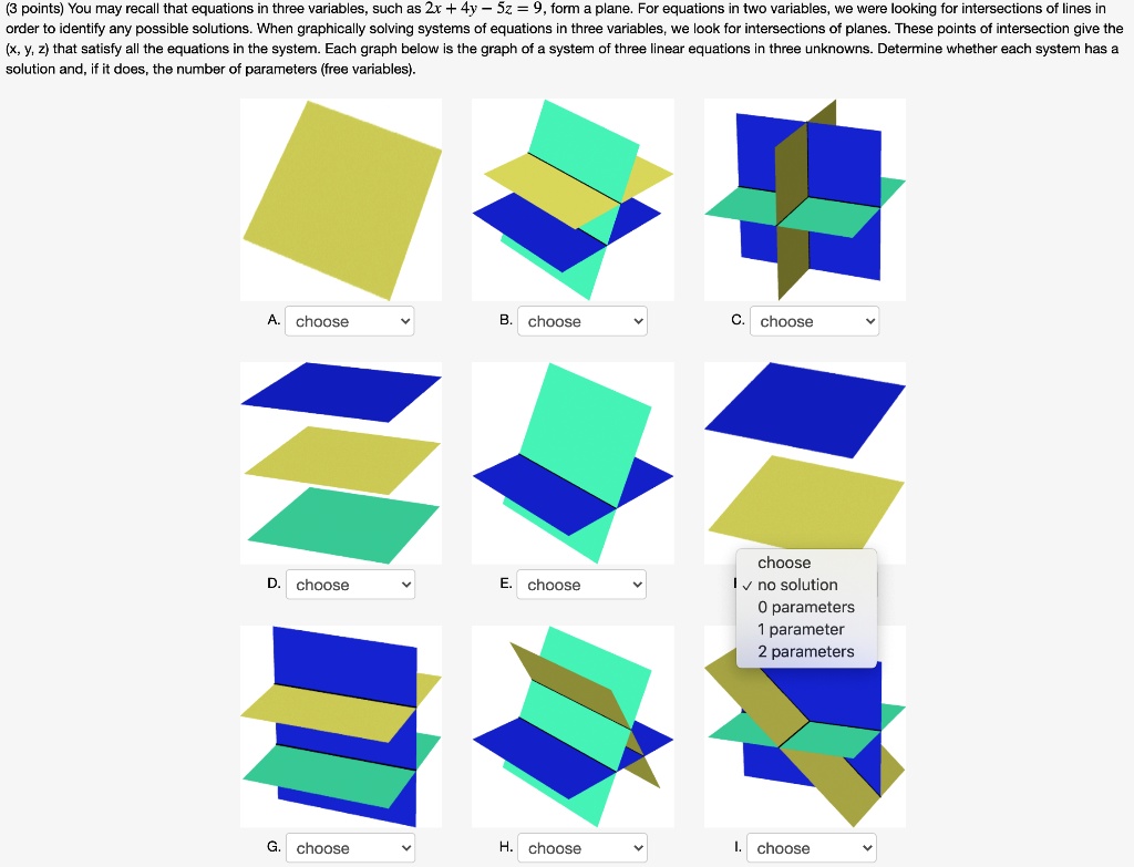 points you may recall that equations in three variables such