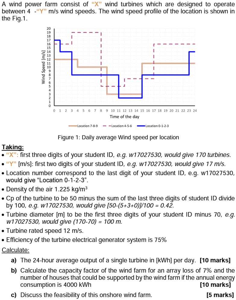 SOLVED: A wind power farm consist of "X" wind turbines which are