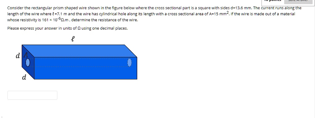 consider tne rectangular prism snaped wire shown in tne figure below ...