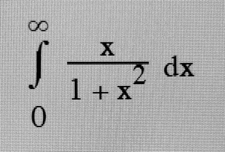 ∫0^∞(x)/(1 + x^2) dx