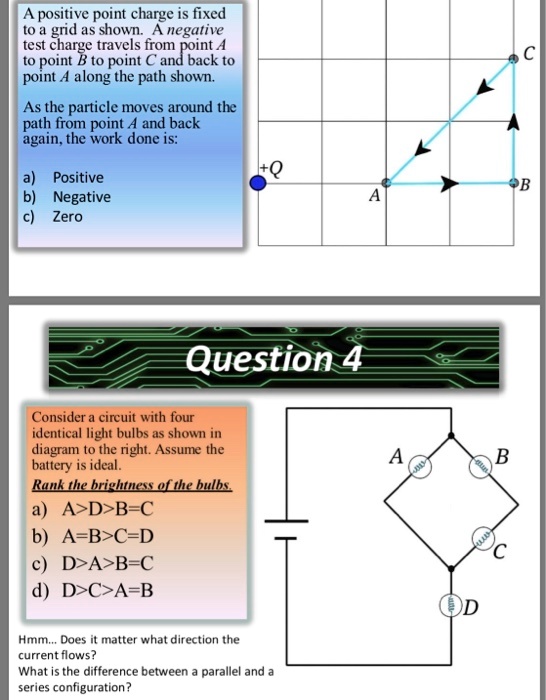 SOLVED Positive point charge is fixed to the ground as shown. A