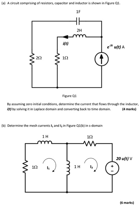 SOLVED: (a) A circuit comprising of resistors, a capacitor, and an ...