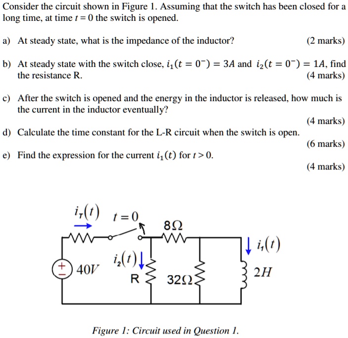 SOLVED: Consider the circuit shown in Figure 1. Assuming that the ...