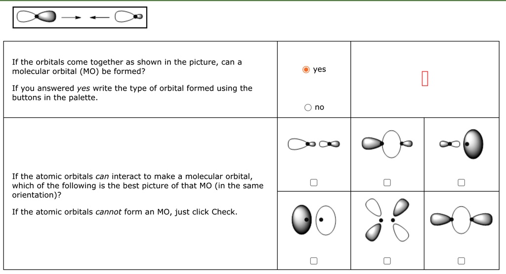 if the orbitals come together as shown in the picture can a molecular ...