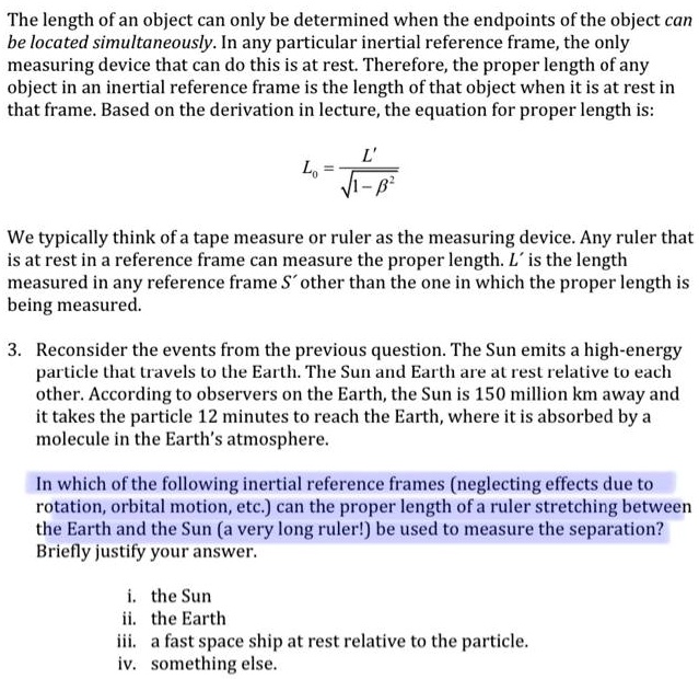 SOLVED: please help with question #3 The length of an object can only ...