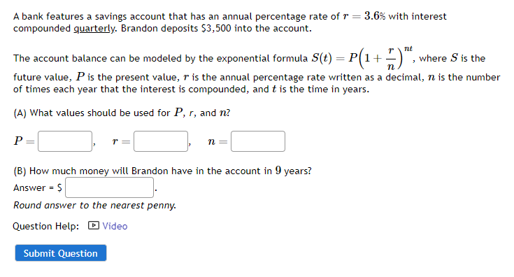 SOLVED: A bank features a savings account that has an annual percentage ...