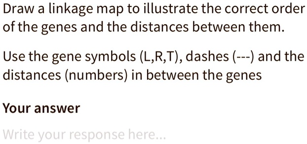 Draw A Linkage Map To Illustrate The Correct Order Of SolvedLib   9e9921bc280c4de9a0d5d9379f947dd9 