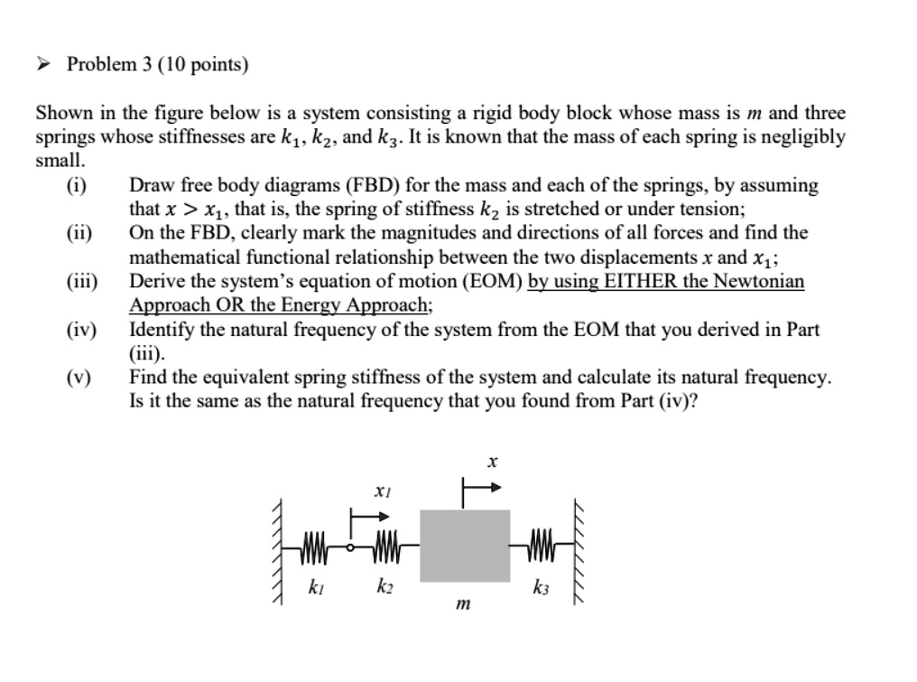 SOLVED >Problem 3 (10 points) Shown in the figure below is a system