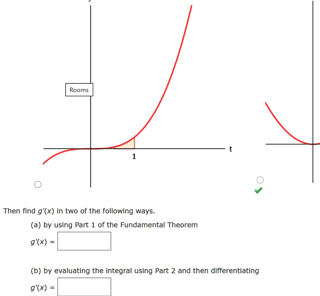 SOLVED: Rooms Then find g'(x) in two of the following ways. (a) by ...