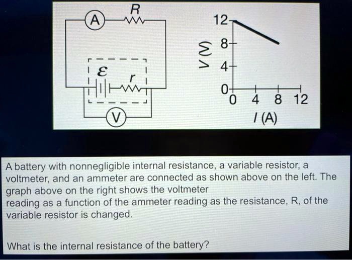 SOLVED 12 2 8 > 4 01 4 8 31 (V) / battery with nonnegligible internal